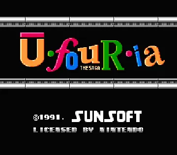 Ufouria - The Saga (USA) (Proto 1) screen shot title